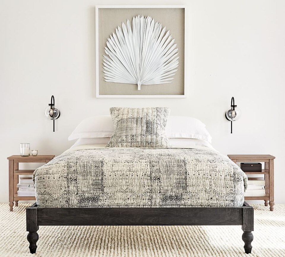 Astoria Turned Leg Platform Bed Pottery Barn Australia